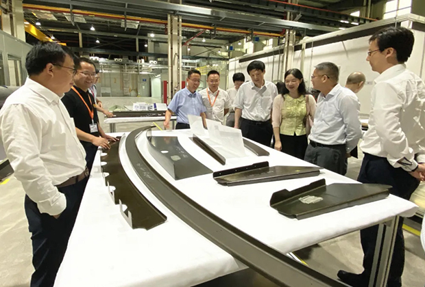 省科技厅对外合作处赵扬威处长调研安泰复材