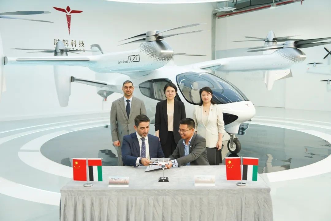 祝贺时的科技E20 eVTOL斩获350架海外订单！